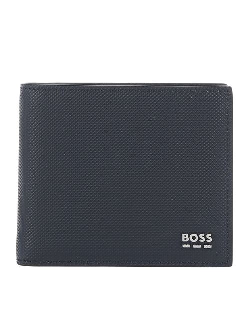 Portafoglio blu in pelle sintetica Hugo Boss | 50536093405